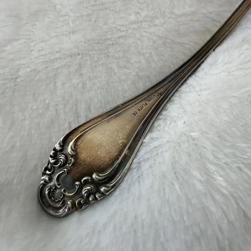 Vintage Royal Plate Co Toddy Sauce‎ Cream Ladle Silver Plate